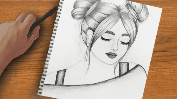 Cute:9gtw8wtpvmg= Girl Drawing